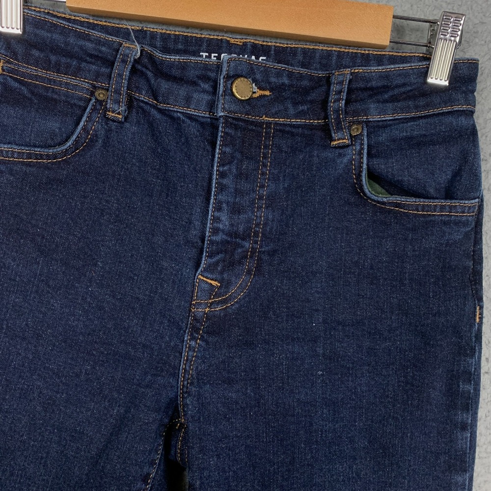 Tecovas Straight Jeans Women's 27 Blue Dark Wash High Rise Stretch Denim Western - Picture 3 of 12